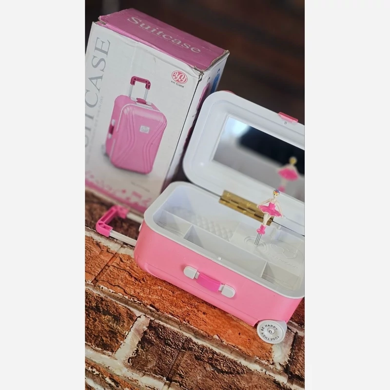 جعبه جواهرات موزیکال طرح چمدان