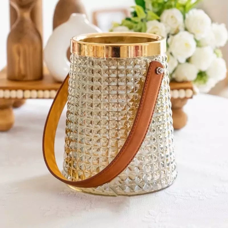 تاپ گلدان و یخدان لب طلا هیرا